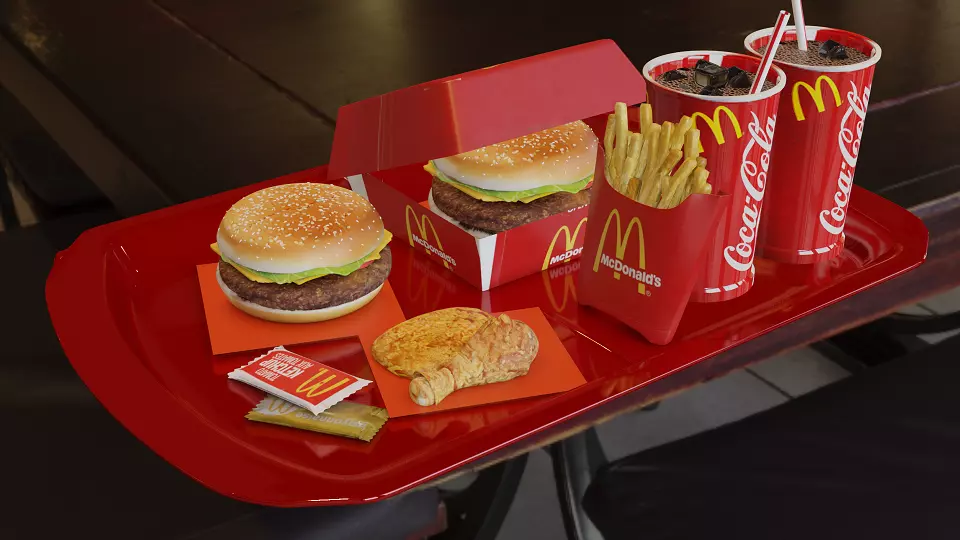 Mcdonalds Render 3D model_0