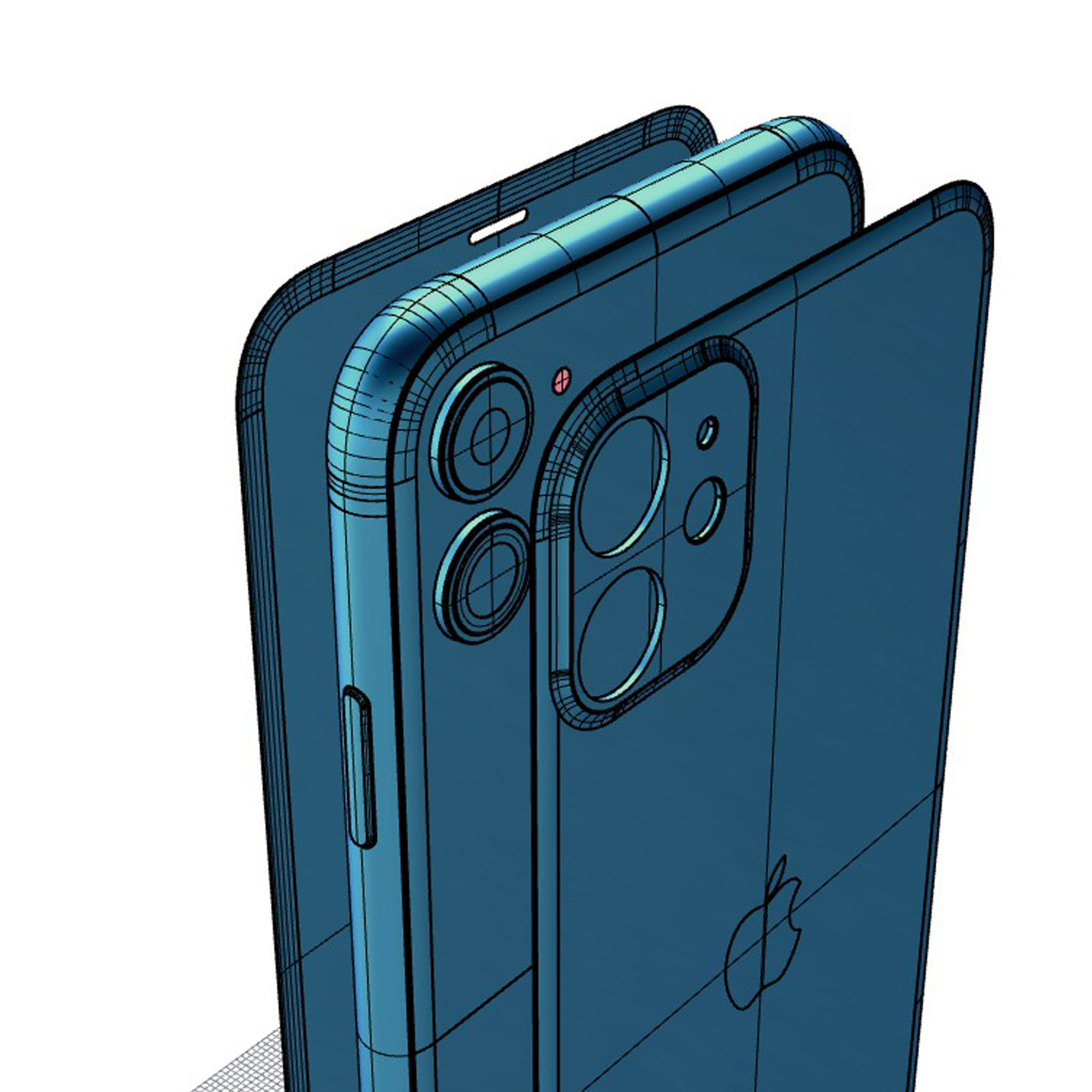 2019 Apple iphone 11 11Pro 11ProMax mobile phone 3D model 3D model_5