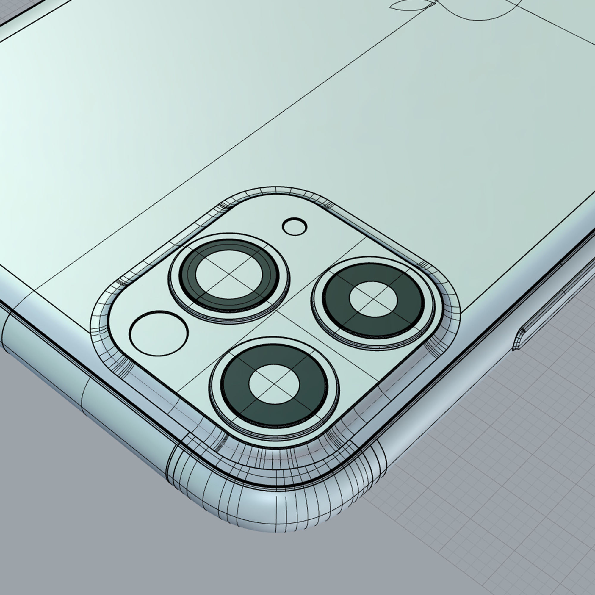 2019 Apple iphone 11 11Pro 11ProMax mobile phone 3D model 3D model_28