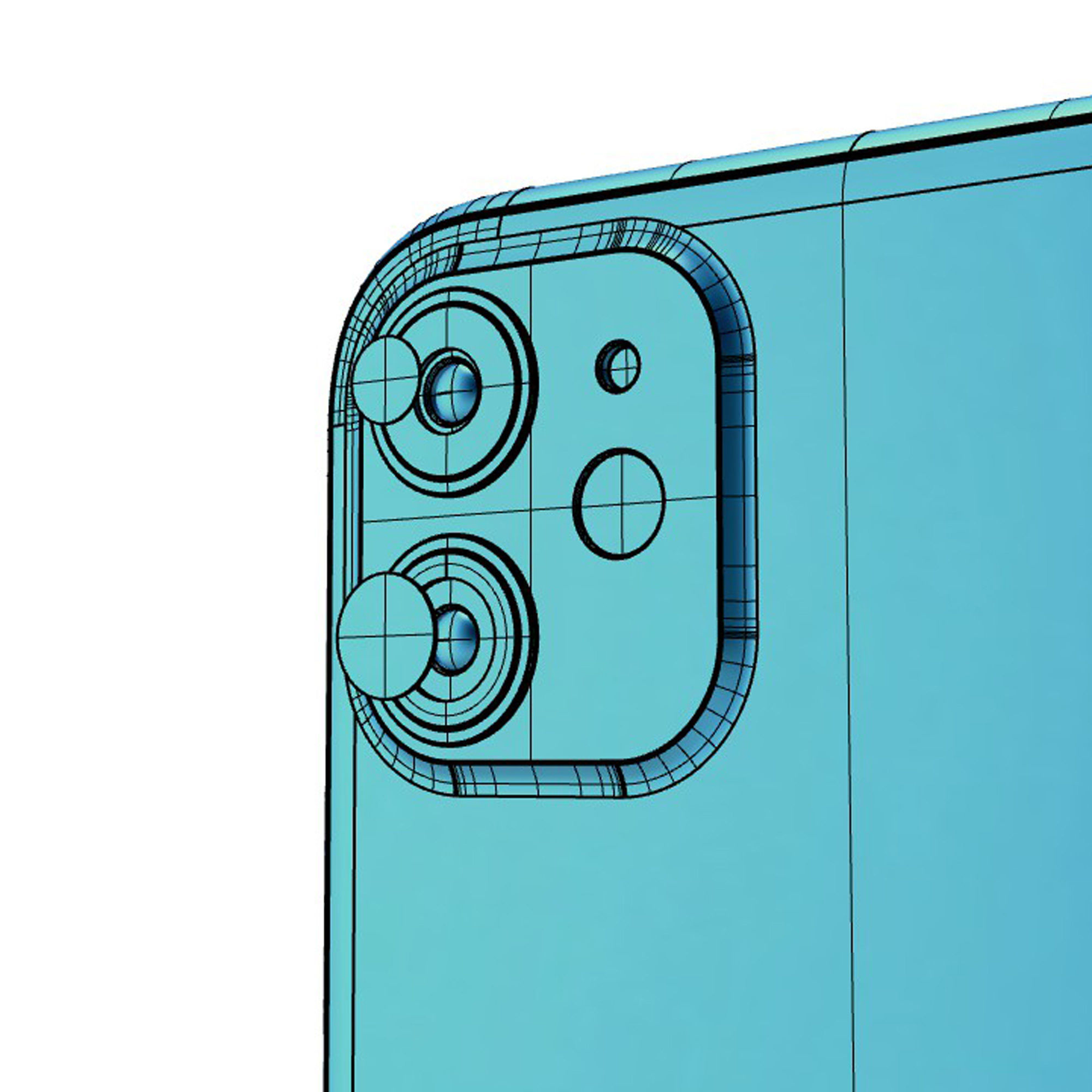 2019 Apple iphone 11 11Pro 11ProMax mobile phone 3D model 3D model_6