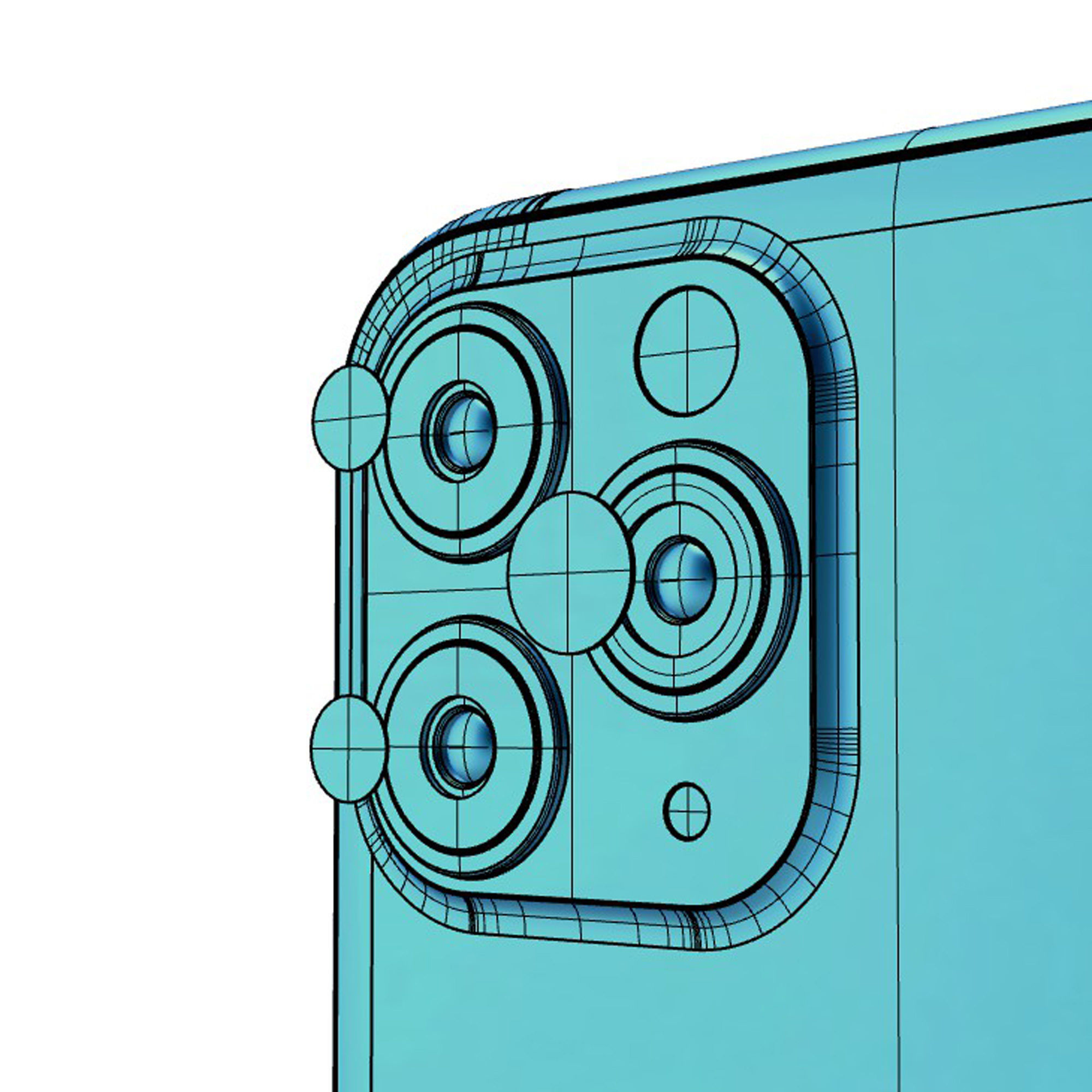 2019 Apple iphone 11 11Pro 11ProMax mobile phone 3D model 3D model_17