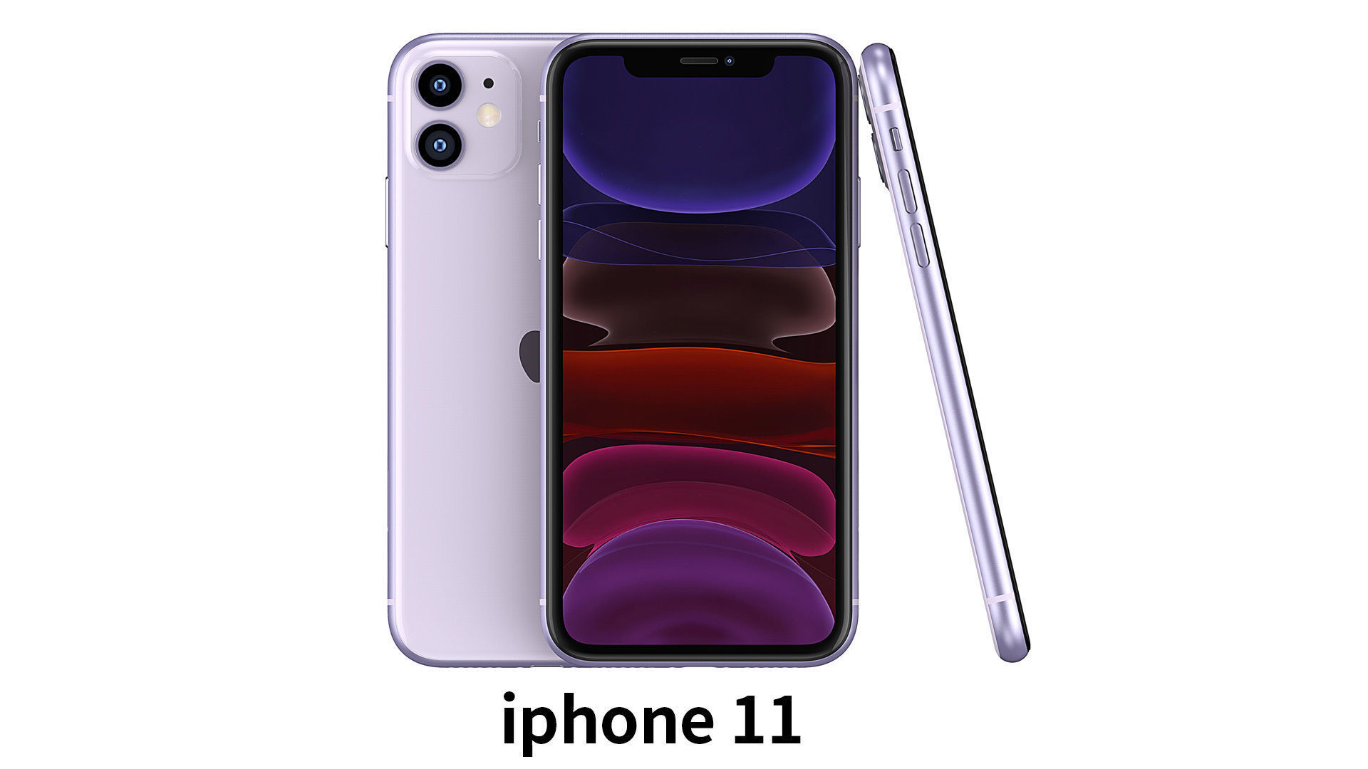 2019 Apple iphone 11 11Pro 11ProMax mobile phone 3D model 3D model_1