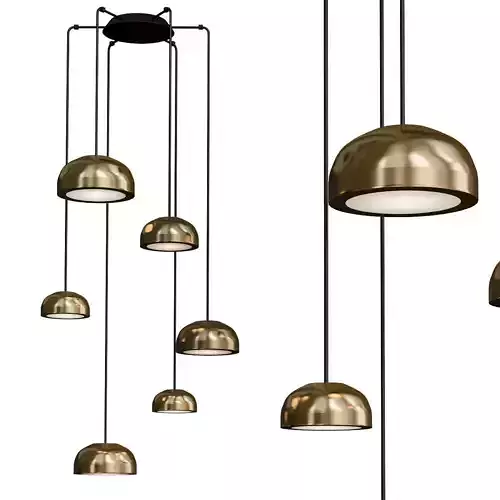 MOLLY hanging lamp with five balls