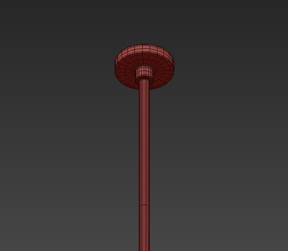 Chandelier railing hanging 3D model_4