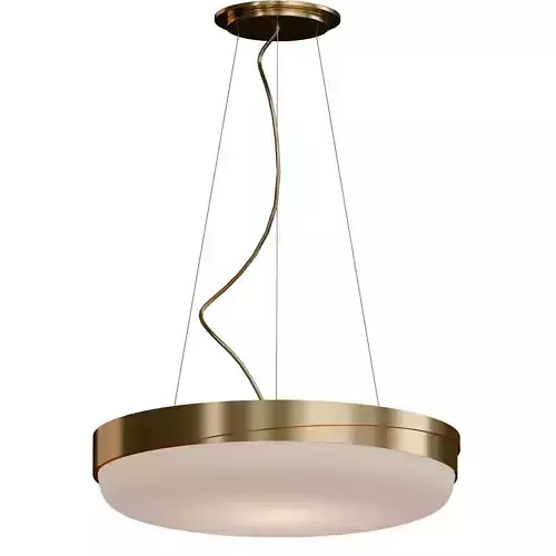LOOLA pendant light with brass finish and glass