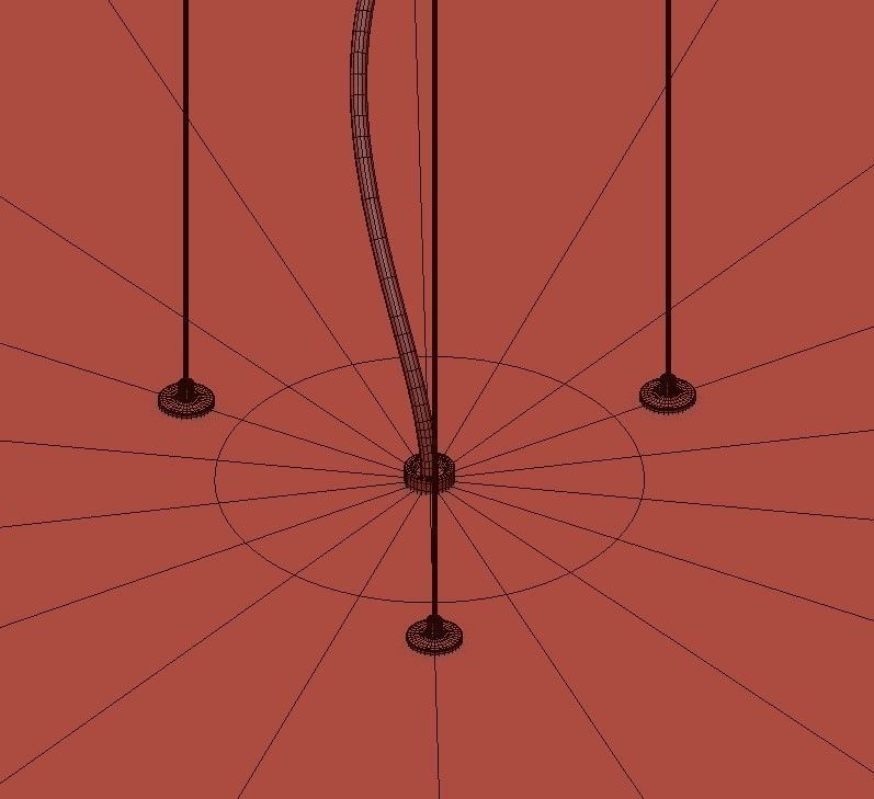 Estiluz ball hanging from ceiling 3D model_5