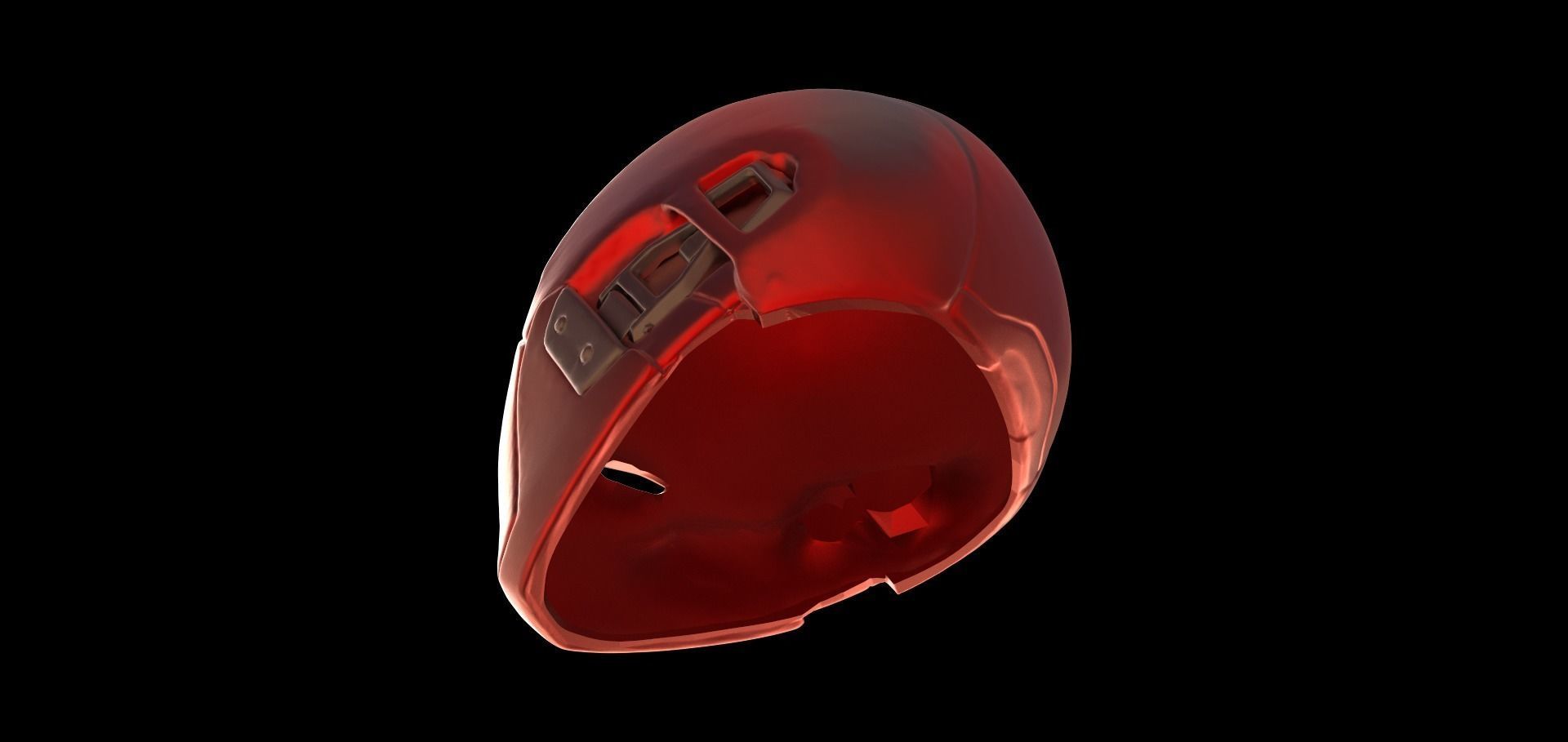 Red Hood Helmet Cosplay 3D print model_2