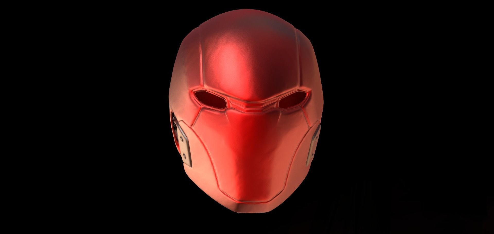 Red Hood Helmet Cosplay 3D print model_3