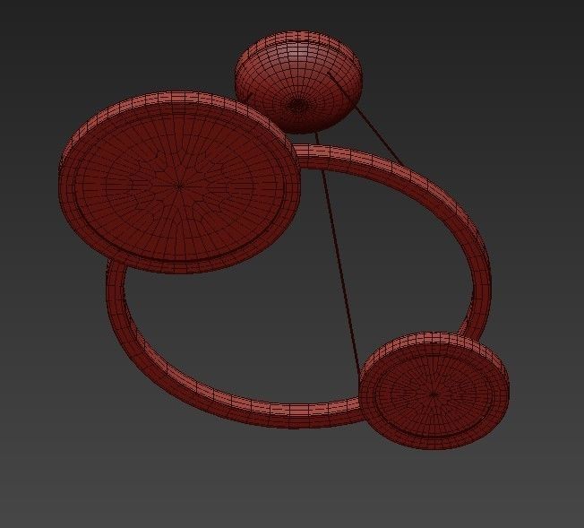 Eclisse Pendant Light 3D model_1