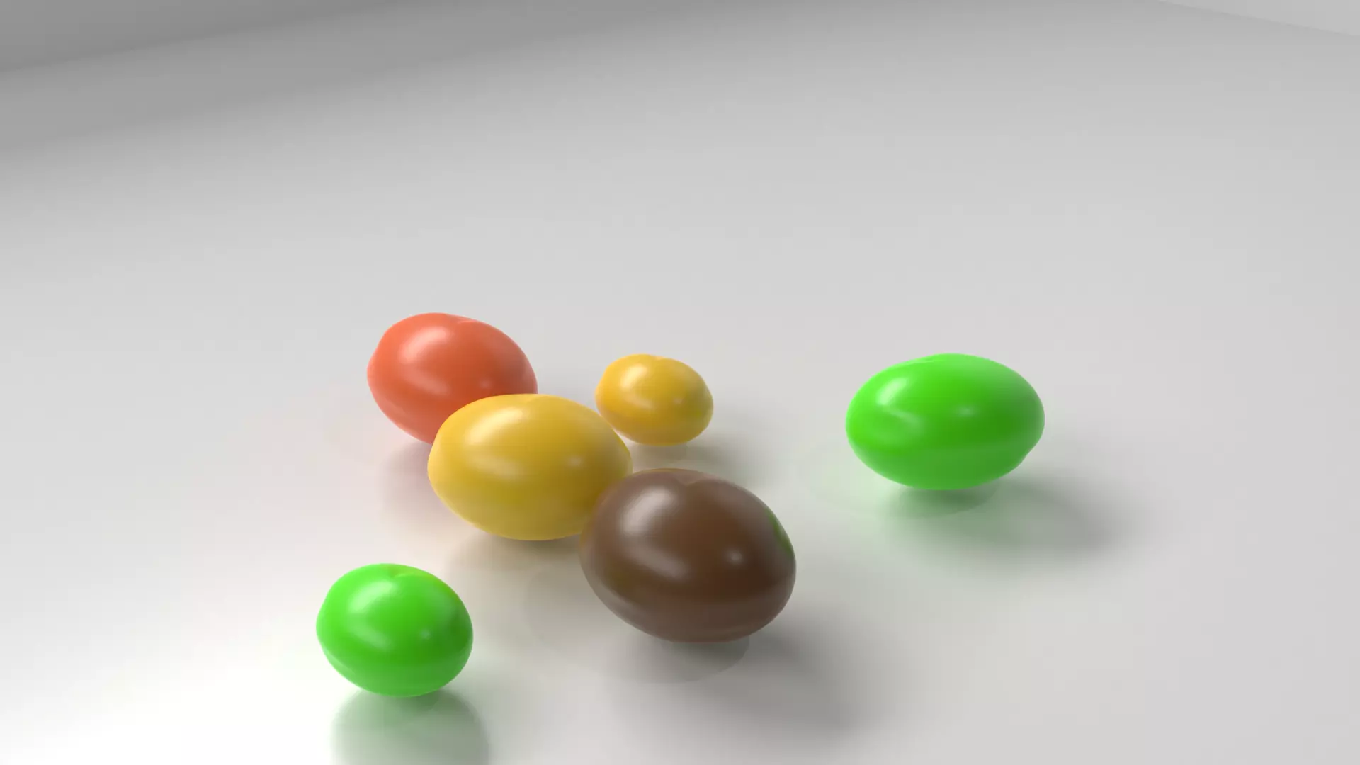 Candies variety color 3D model_0