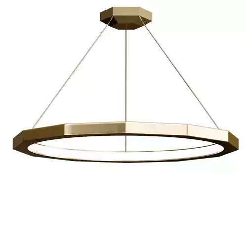 DODECA gold pendant light with circular shape