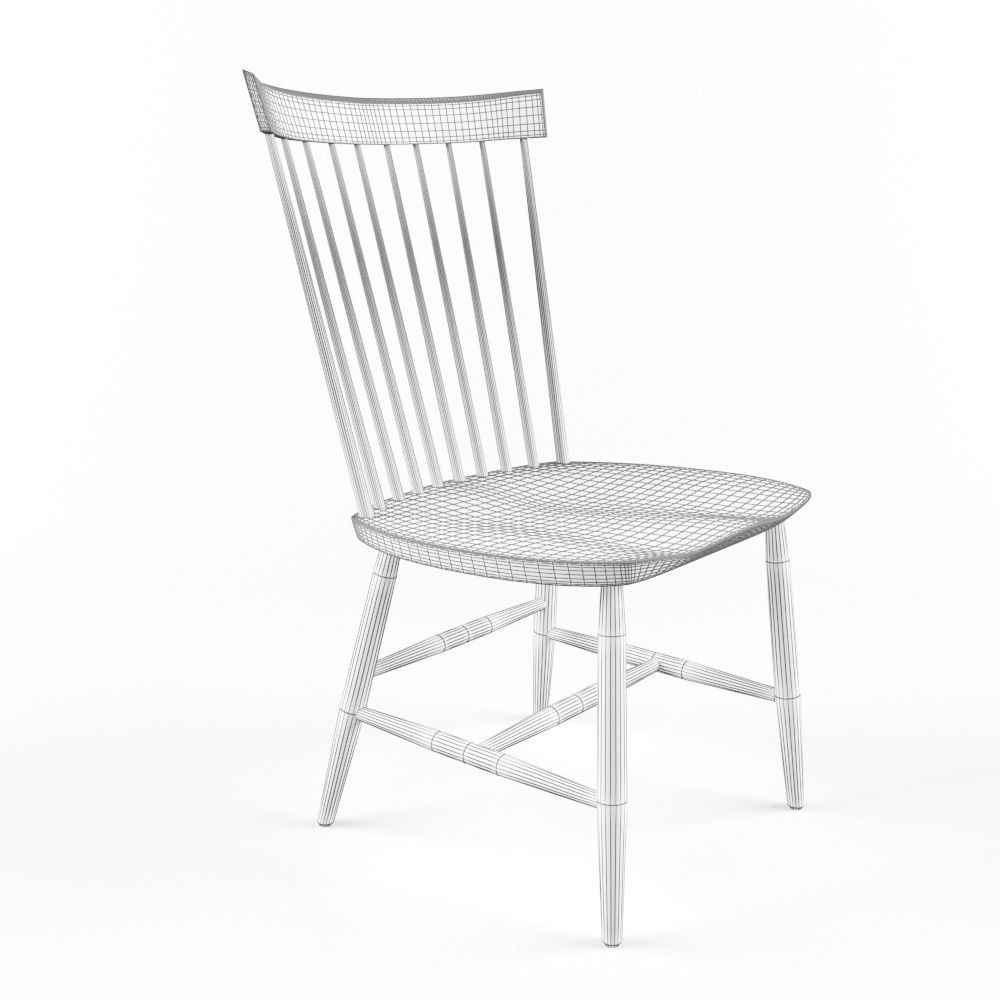 Dining Table Set Low-poly 3D model_6