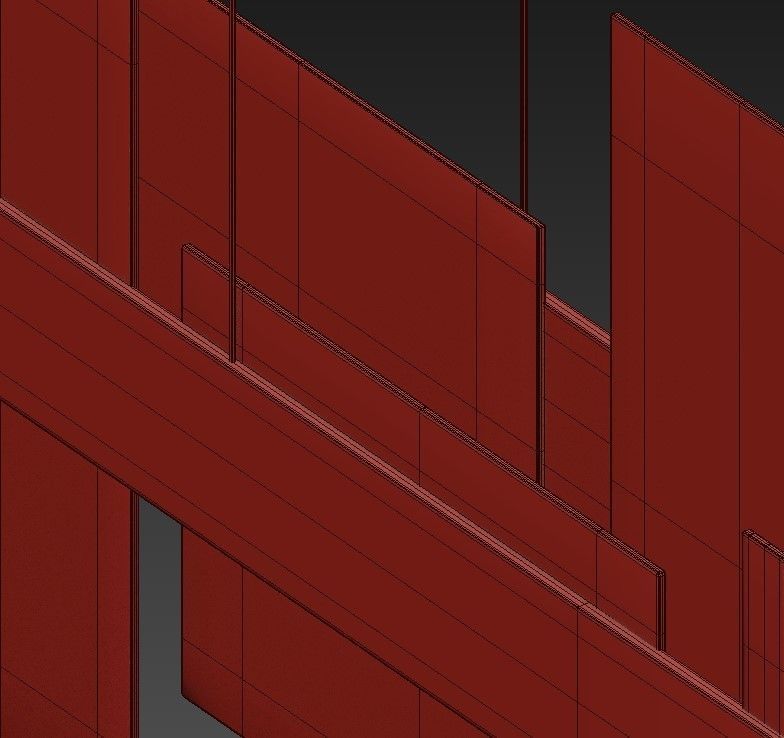 HONICE modern pendant light in brass and glass 3D model_4