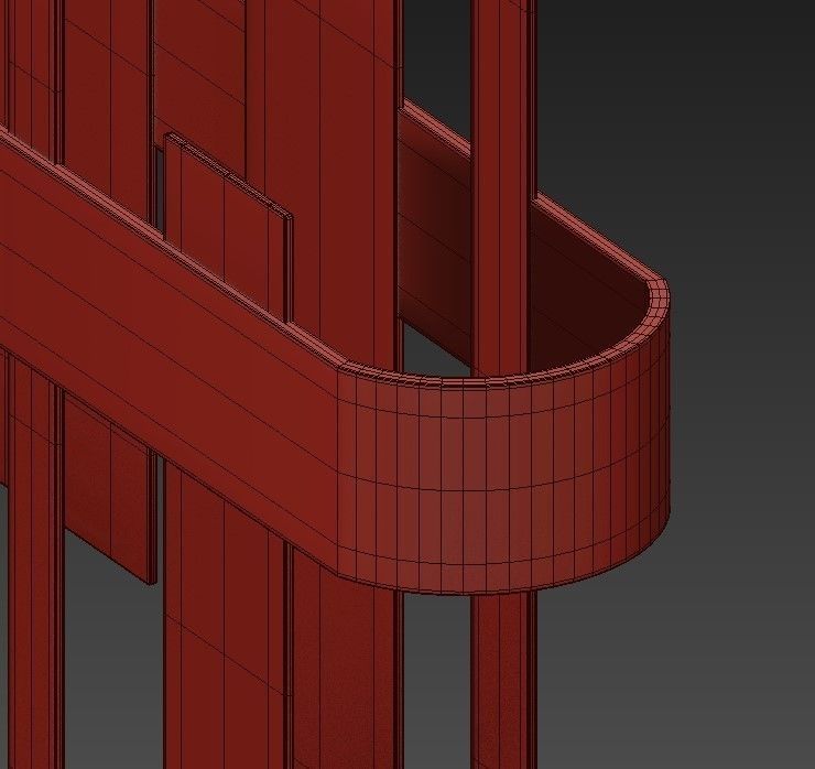 HONICE modern pendant light in brass and glass 3D model_5