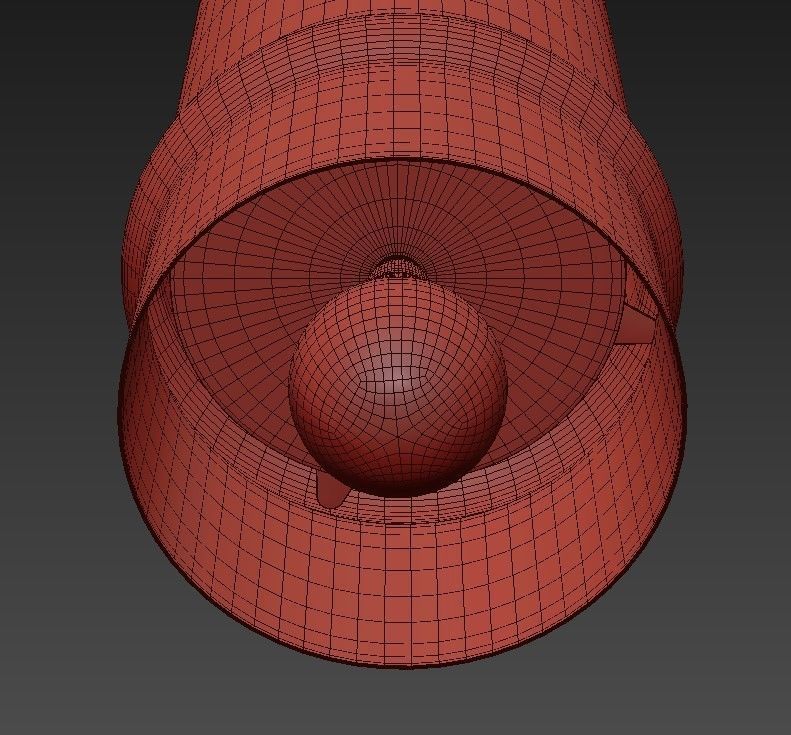 Chandelier pendant light with two bulbs hanging from it 3D model_5