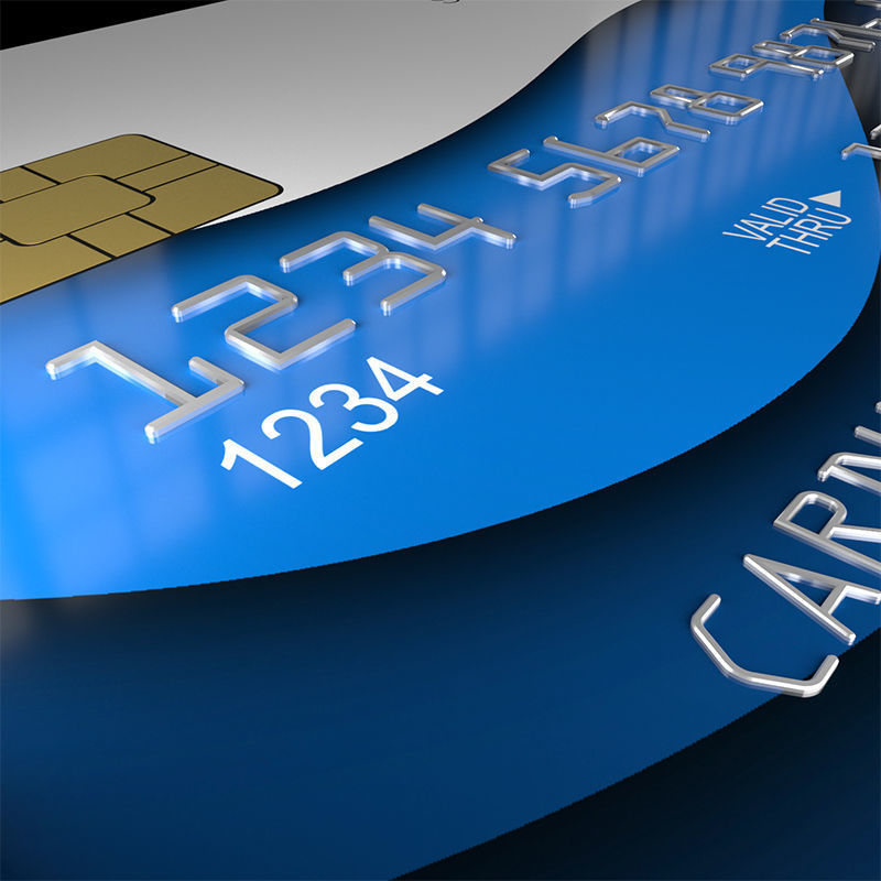 Bank cards 3D model_6