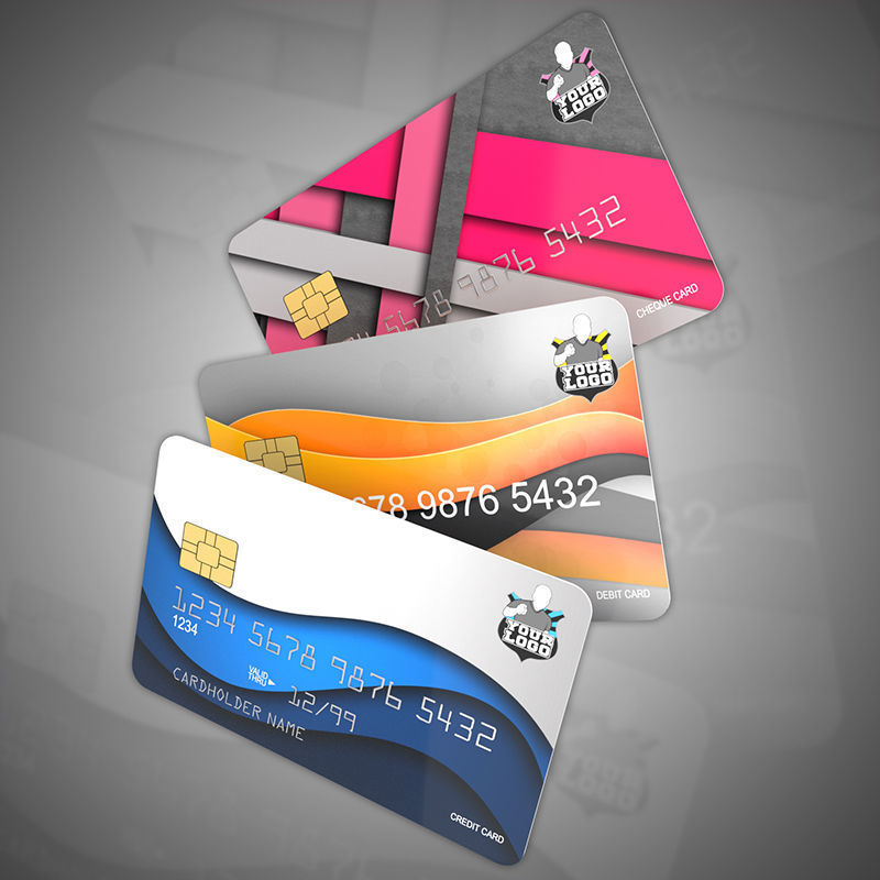Bank cards 3D model_7