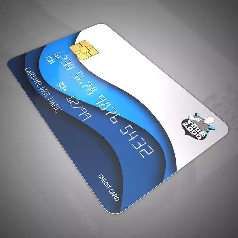 Bank cards 3D model_0