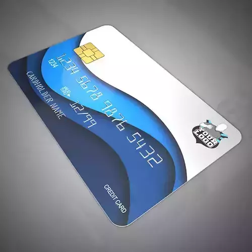 Bank cards 3D model