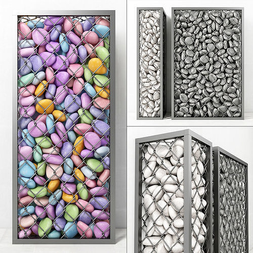 Gabion small pebble 3D model