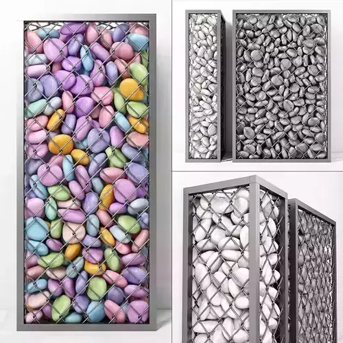Gabion small pebble 3D model