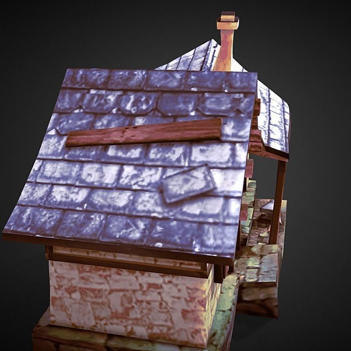 The Village Blacksmith Low-poly 3D model_2