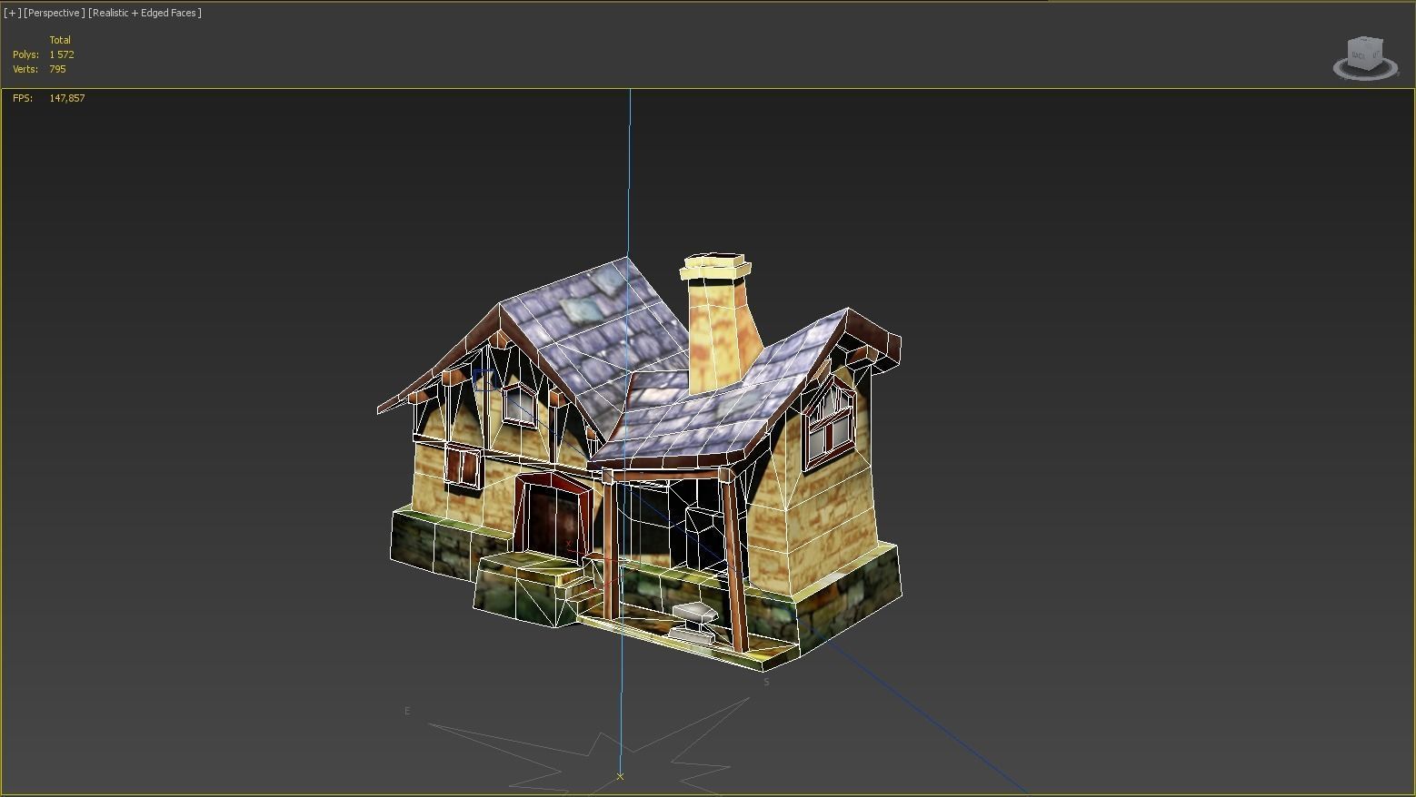 The Village Blacksmith Low-poly 3D model_5