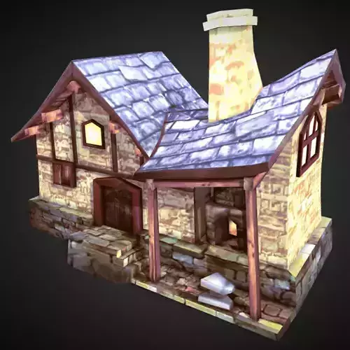 The Village Blacksmith Low-poly 3D model