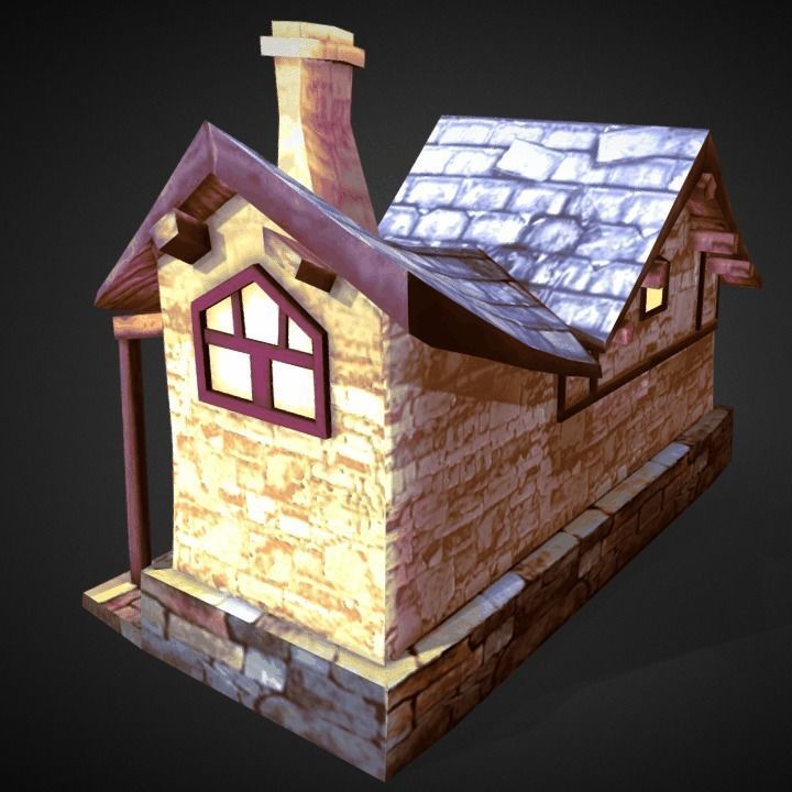 The Village Blacksmith Low-poly 3D model_4