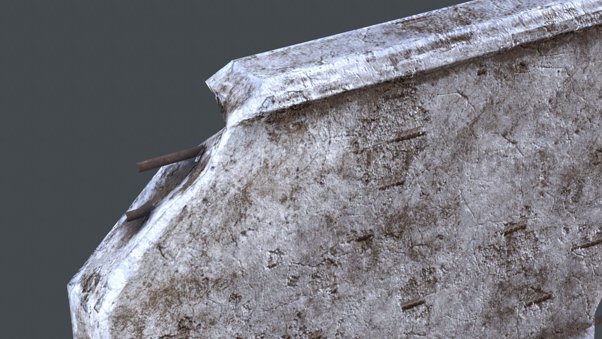 Wall 01 Pbr Low-poly 3D model_14