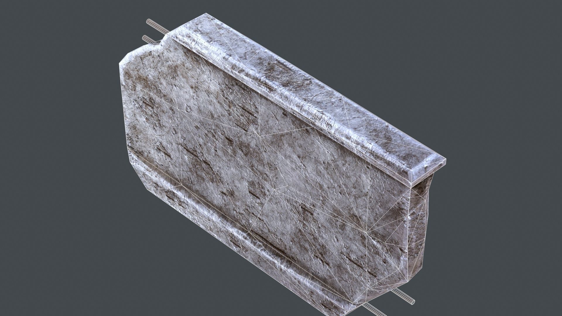 Wall 01 Pbr Low-poly 3D model_22
