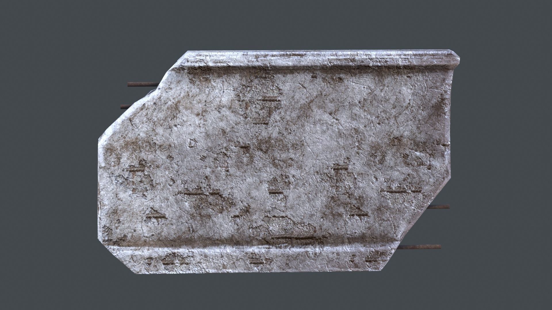 Wall 01 Pbr Low-poly 3D model_3