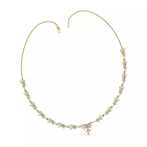 Women necklace-earrings set 3dm stl render detail