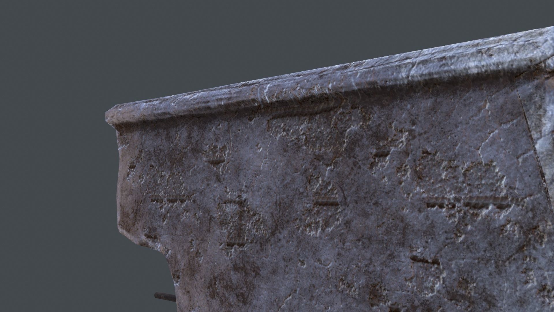 Wall 02 Pbr Low-poly 3D model_8