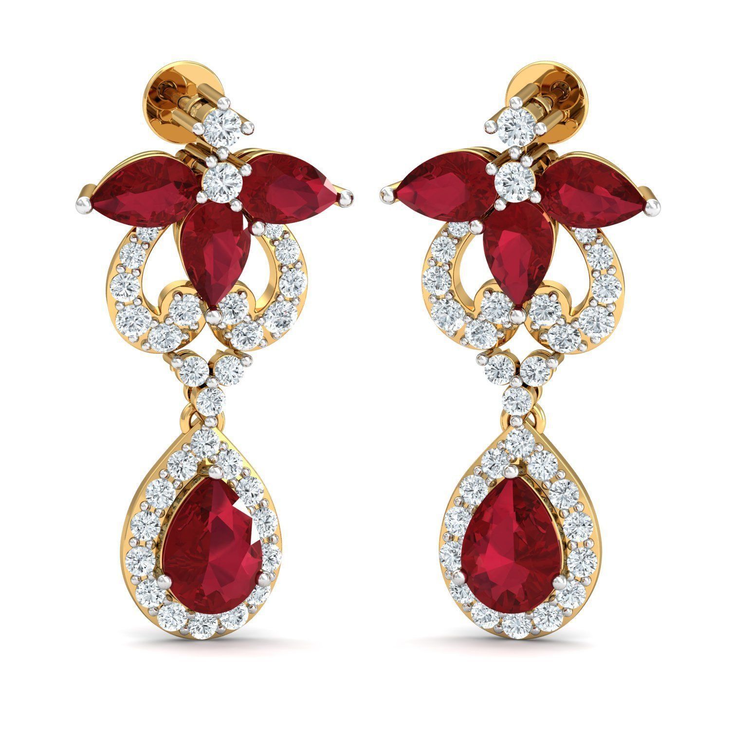 Women necklace-earrings set 3dm stl render detail 3D print model_1