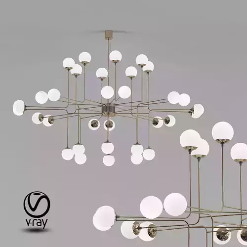 Roll Hill Modo 10 Globe Chandelier