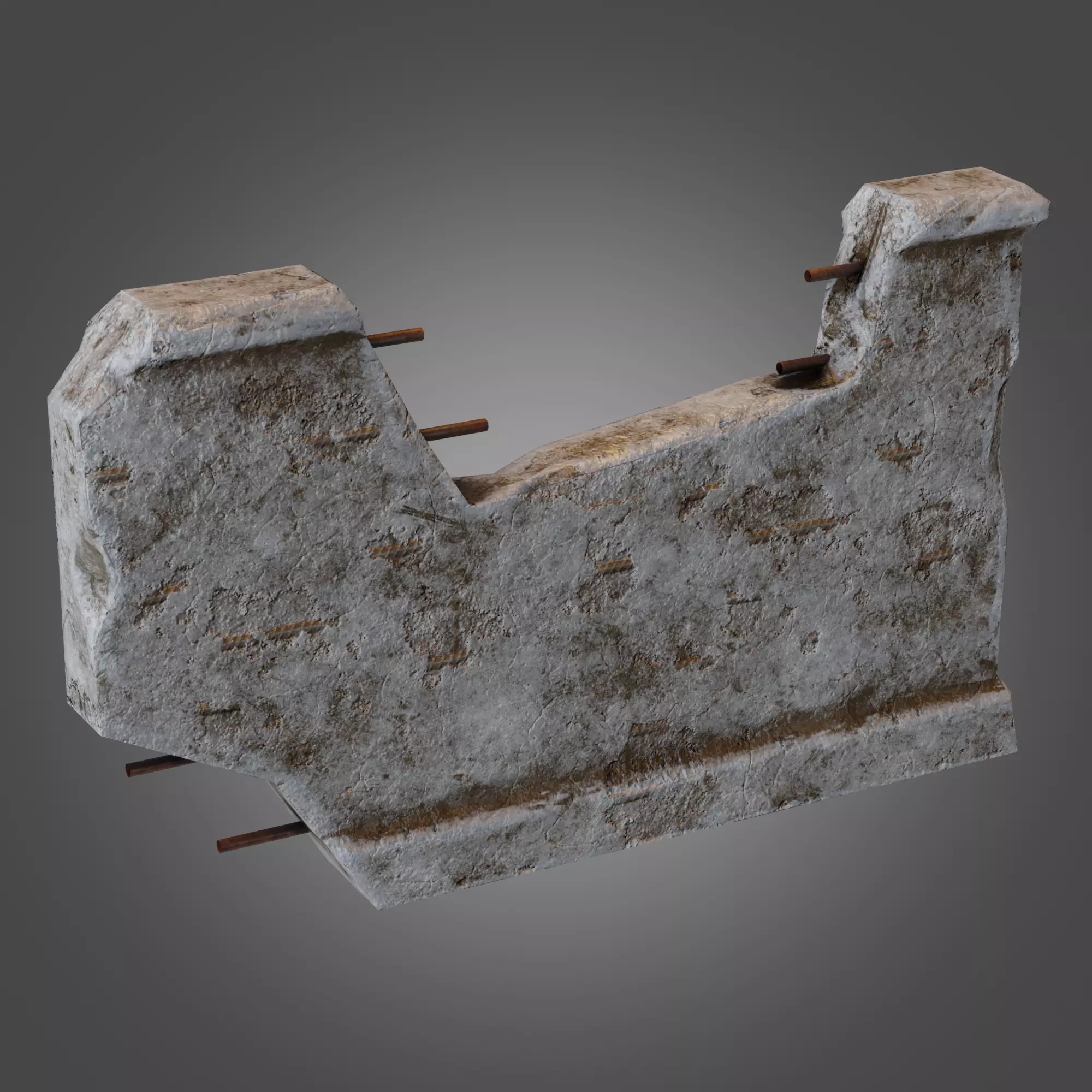 Wall 03 Pbr Low-poly 3D model_0