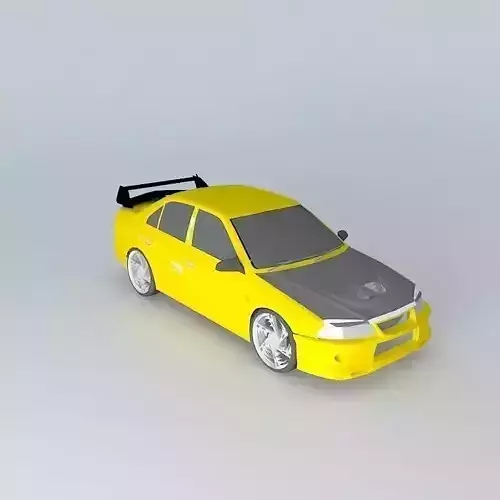 Proton Wira Evo Facelift Free 3D model