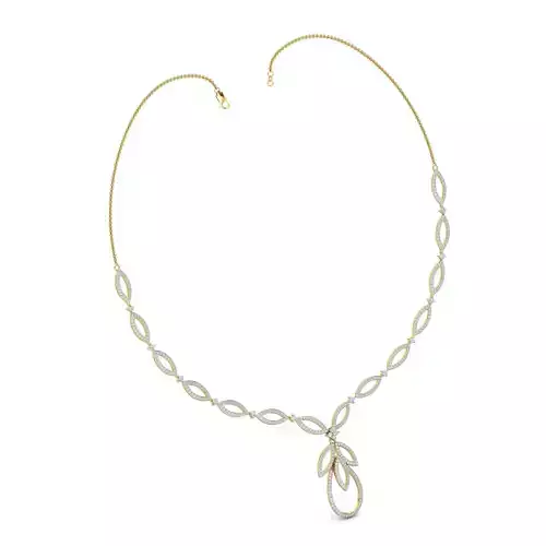 Women necklace-earrings set 3dm stl render detail