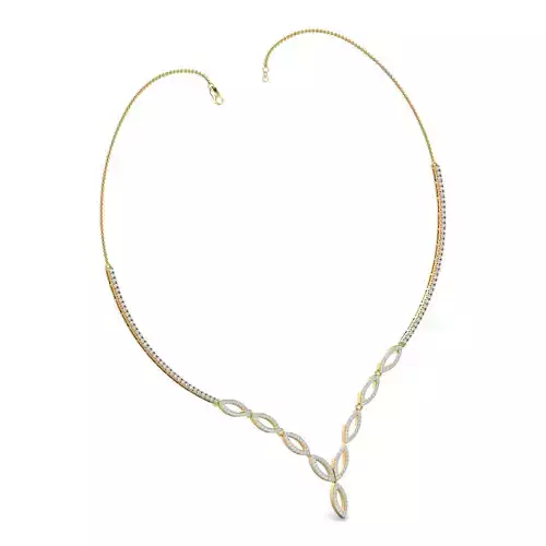 Women necklace-earrings set 3dm stl render detail