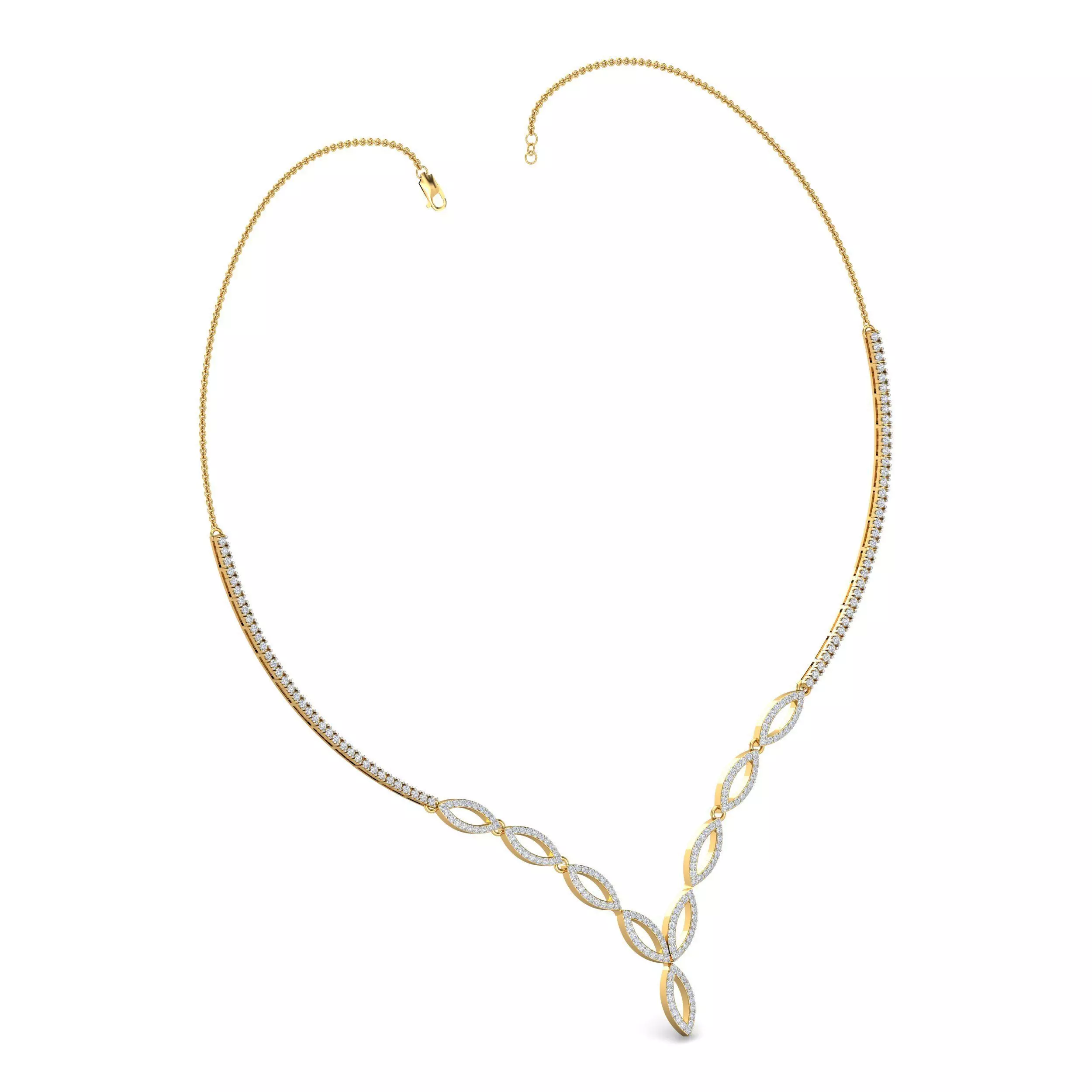 Women necklace-earrings set 3dm stl render detail 3D print model_0