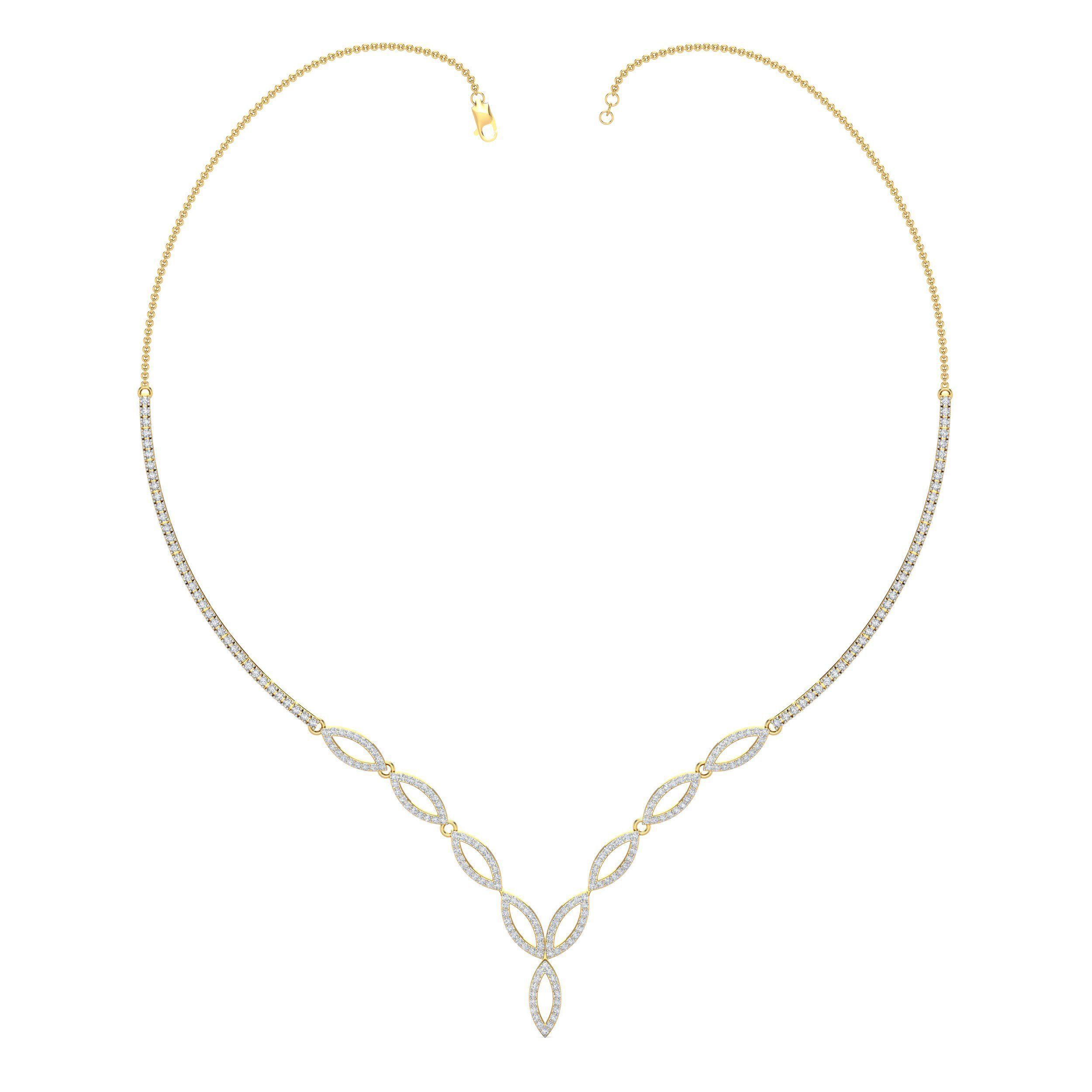 Women necklace-earrings set 3dm stl render detail 3D print model_1