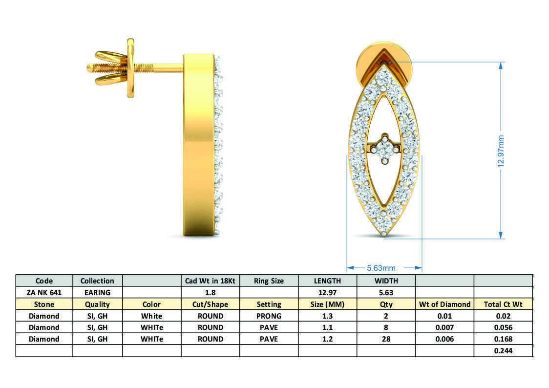 Women necklace-earrings set 3dm stl render detail 3D print model_7
