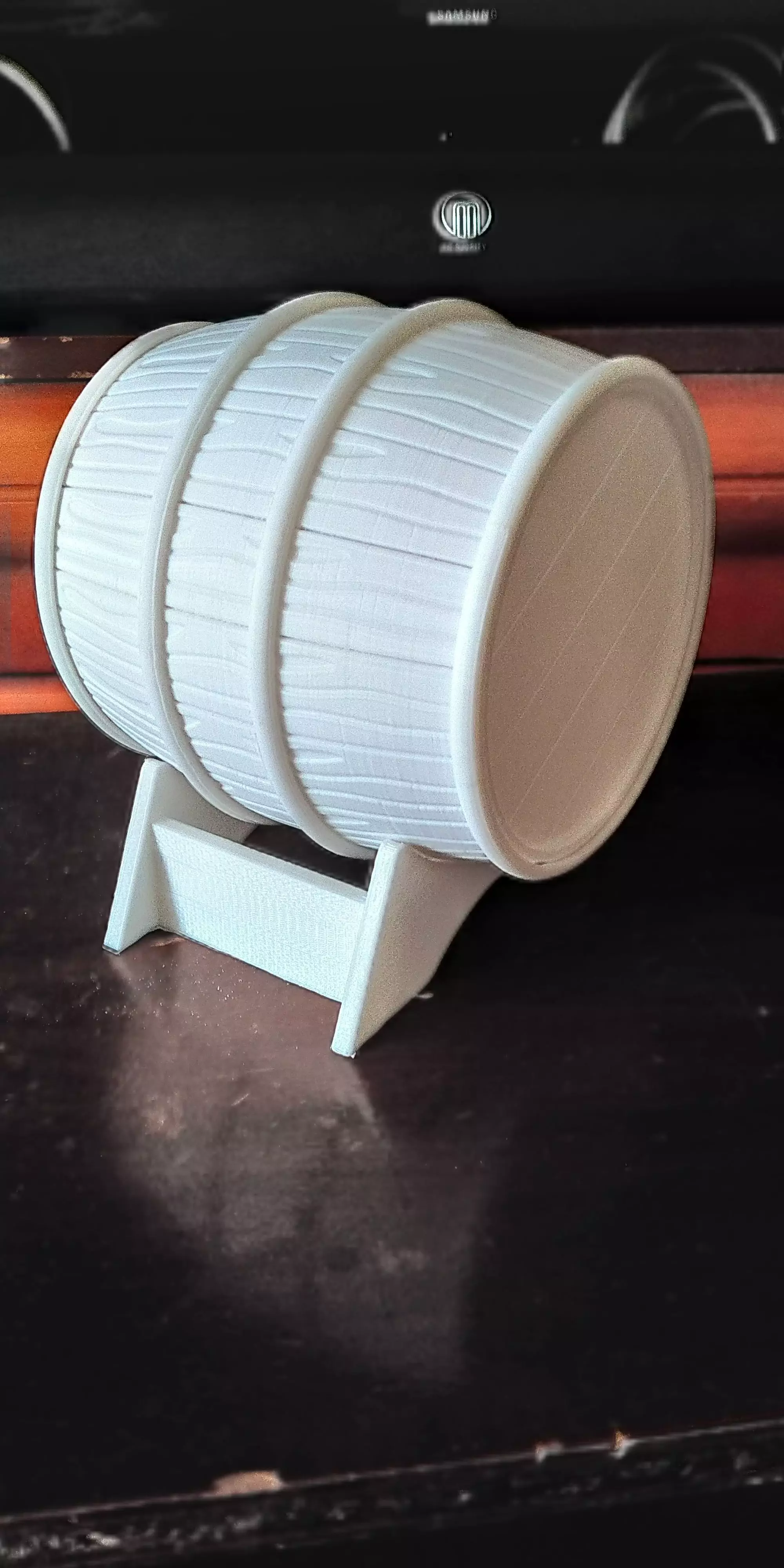 Wine barrel 3D print model_0