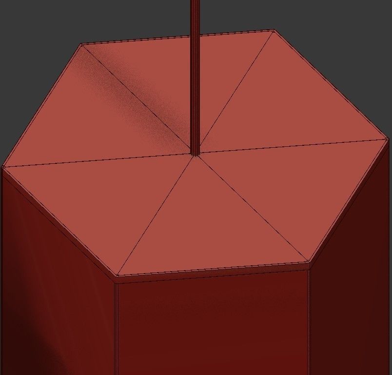 Hex Light John Beck Steel 3D model_3