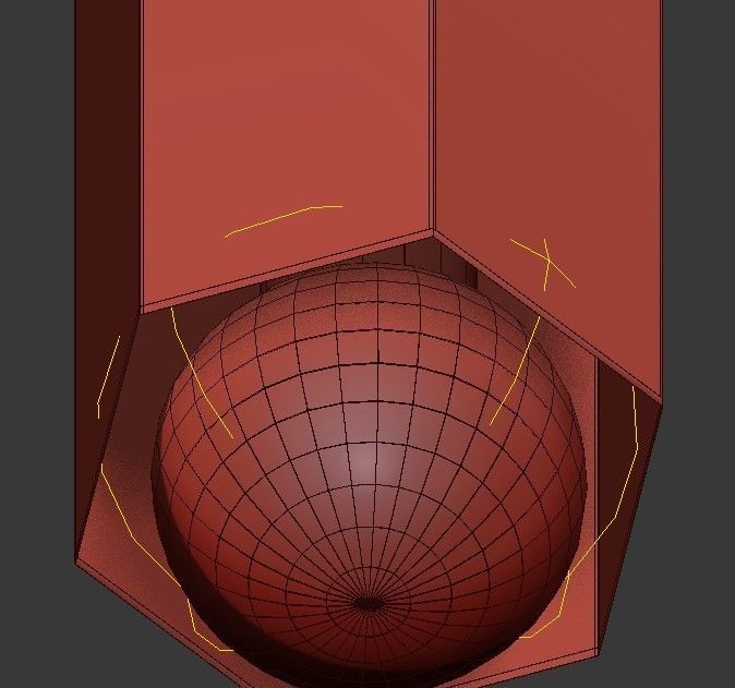 Hex Light John Beck Steel 3D model_6