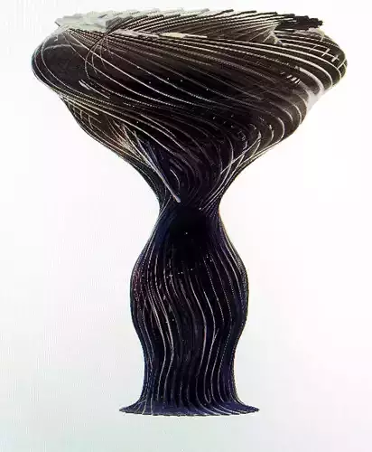 Fibonacci tornado vase