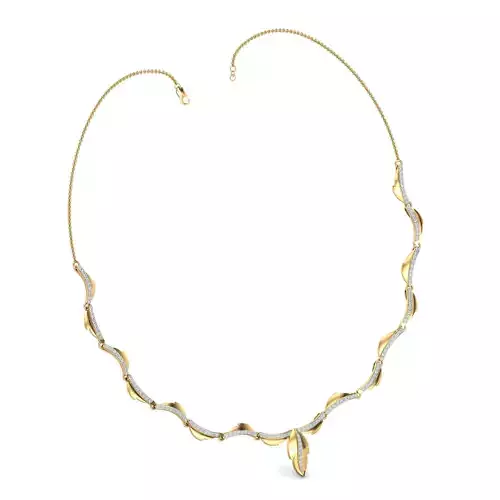 Women necklace-earrings set 3dm stl render detail