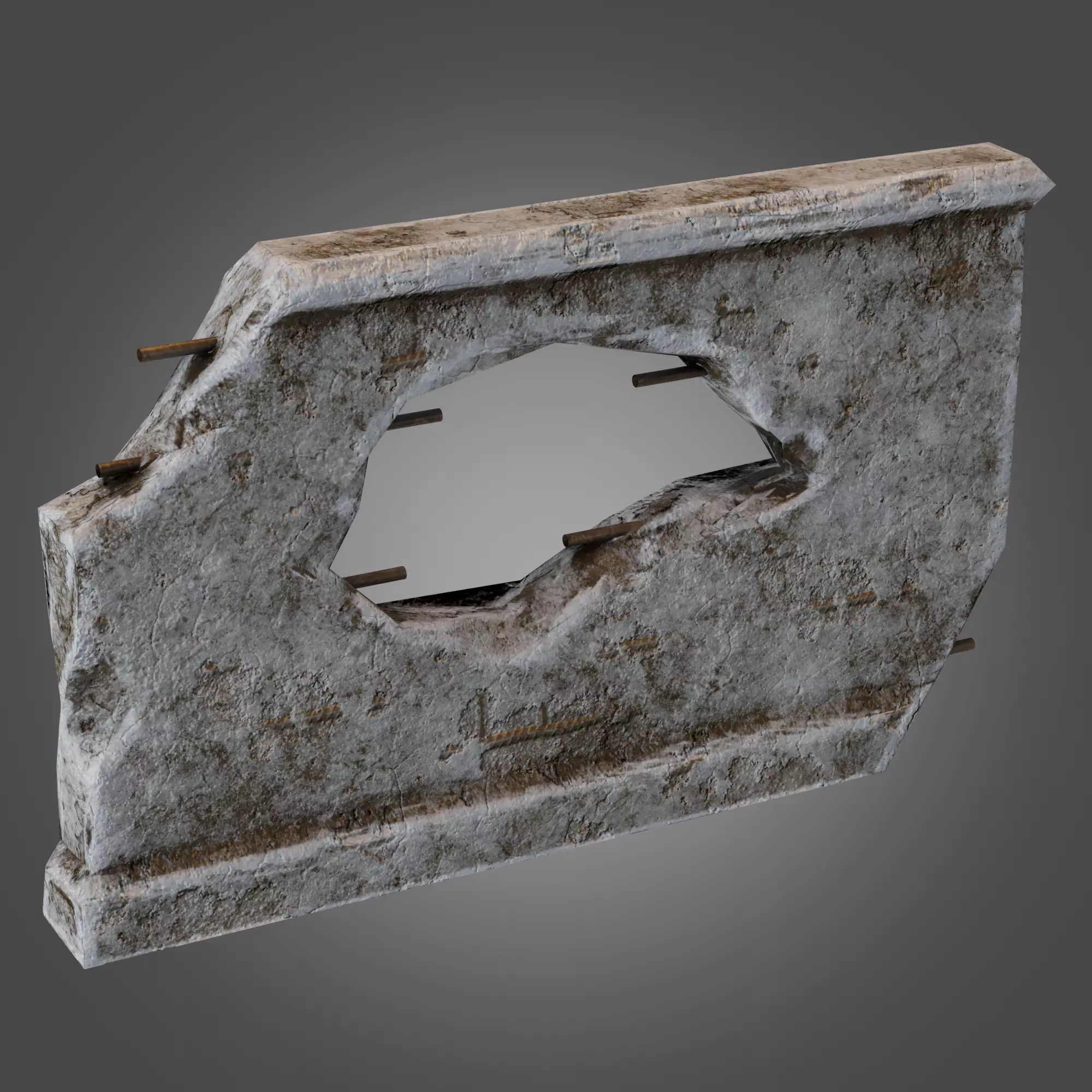 Wall 08 Pbr Low-poly 3D model_0