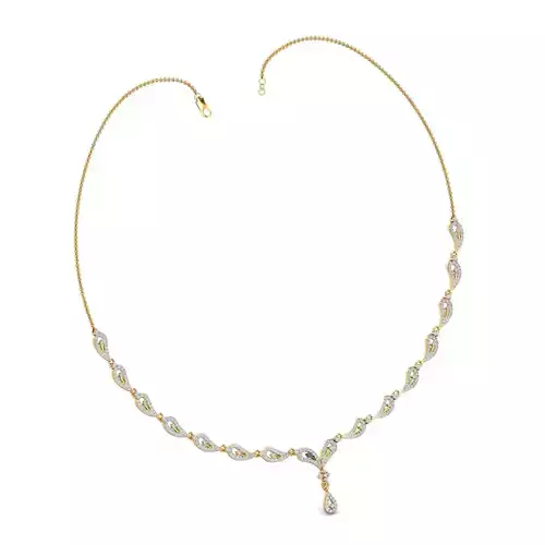 Women necklace-earrings set 3dm stl render detail